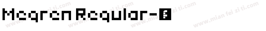 Megren Regular字体转换